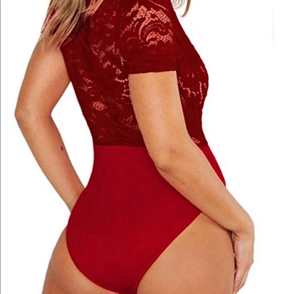 NWOT Sexy red bodysuit lingerie - Picture 2 of 5